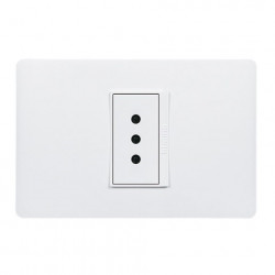 Enchufe Simple 10A Blanco