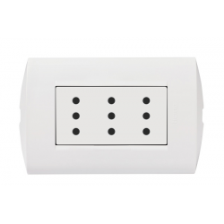 Enchufe Triple 10A Blanco