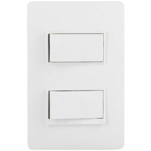 INTERRUPTOR (9/15) DOBLE  10 AMP .BLANCO