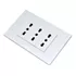 Enchufe Triple 10A 16A blanco